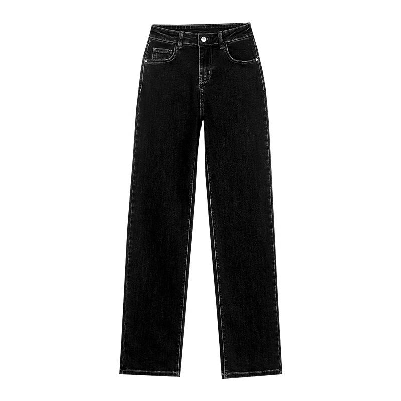Women's High Waist Straight Leg Jeans - Slimming Petite Fit, Spring/Summer 2025 Collection