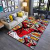 Sports Area Rug, Cristiano Ronaldo Man Utd Vodafone Comic Pop Art Poster, Fan Cave Decor, Non-Slip Mat