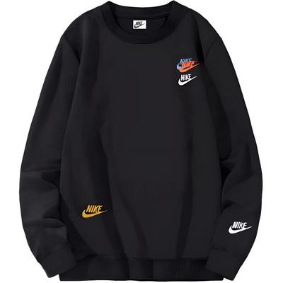 Nike Embroidered Multi-Swoosh Crew Neck Sweatshirt Men Sweatshirt Black DJ6915-010