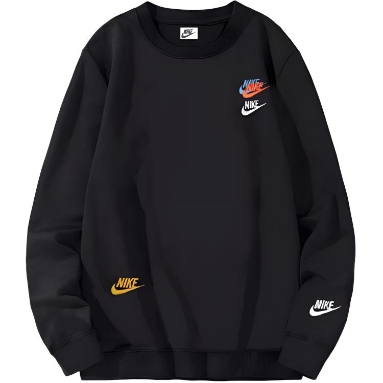 

Nike Embroidered Round Neck Pullover Sweaters Autumn Black DJ6915-010 M