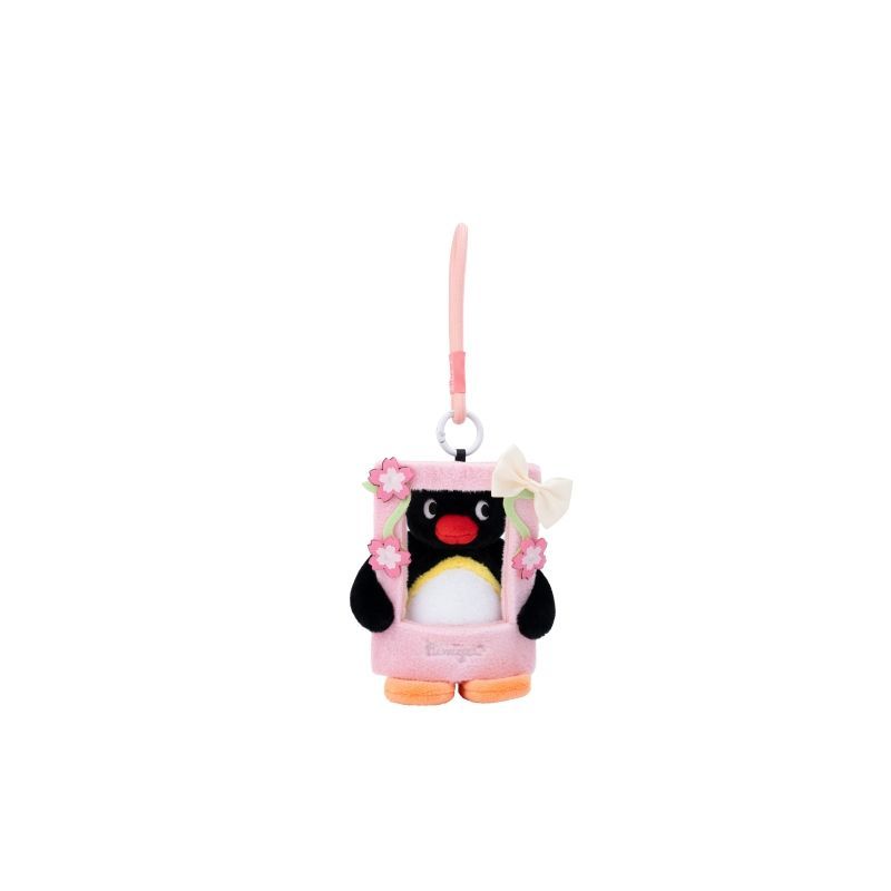 Young Users Daily Trendy Spring Decor Charm | Youmai Genuine Sakura‑Varied Series | Pingu Adorable Penguin Plush Toy Charm Gift