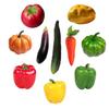Artificial Vegetables Simulation Vegetable Decoration Kitchen Home Decoration Realistic Fake Vegetable Decoration Set Photo Props 10pcs/set