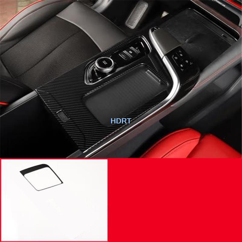 Rear Air Outlet Glass Switch Gear Water Cup Frame Carbon Fibre Interior For Changan UNIT UNI-T  + Car Accessories Styling