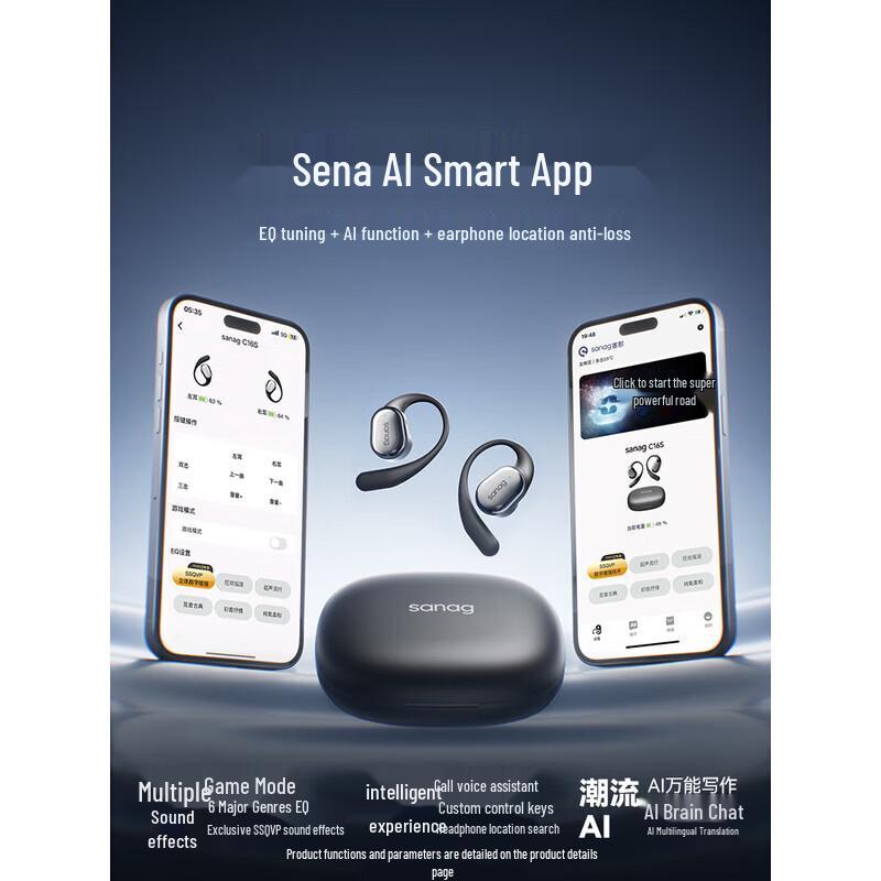 SANAG C16S Open-Ear Sport Wireless Ear-Hook Headphones