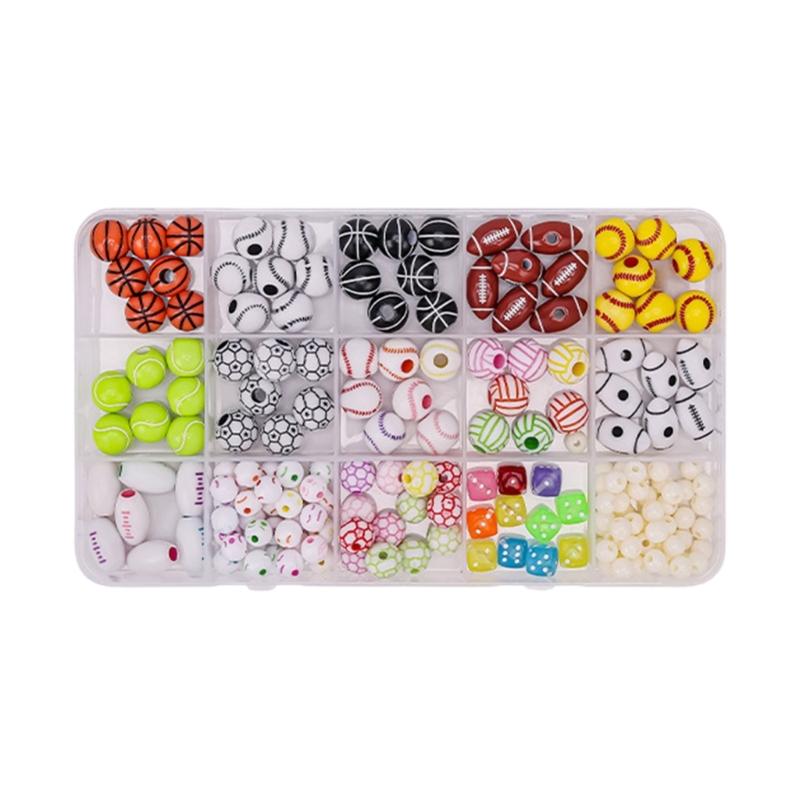 Acrylic Beads Kit for Friendship Bracelet Making Handmade Jewelry Crafting Accessories Craft Supplies for Children