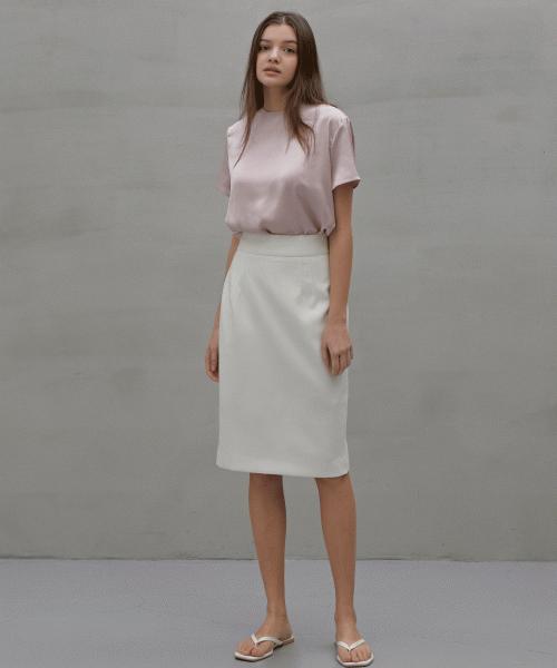 Rank 5 [Kale] Satin Blouse [Kale] Satin Blouse Pink Free