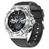 FOXBOX 0046 Fashion Custom Logo Men Digital Watch Latest Silicone Strap Water Resistant Double Display in Stock Casual Watch