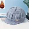 Winter Velvet Old Lady Hats, Middle-aged And Elderly Hats, Acrylic Mercerized Yarn Woolen Hats, Women's Winter Warm Mother Hats.