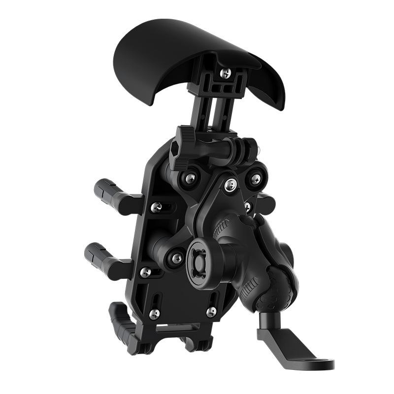 

Тримач для телефону мотоцикла WUPP CS-2056B1, кріплення для дзеркала заднього виду, антишокове кріплення для телефону Type A