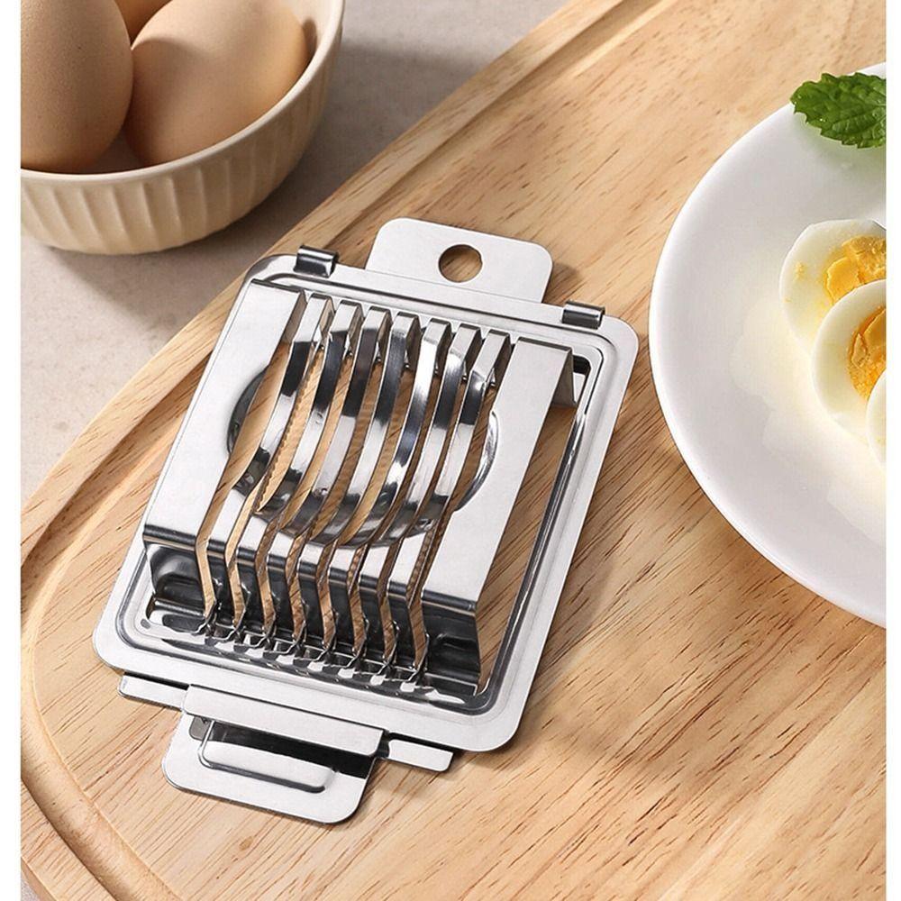 Heavy Duty Metal Boiled Egg Slicer Stainless Steel Sectioner Cutter Mold Fruit Cutter  Household