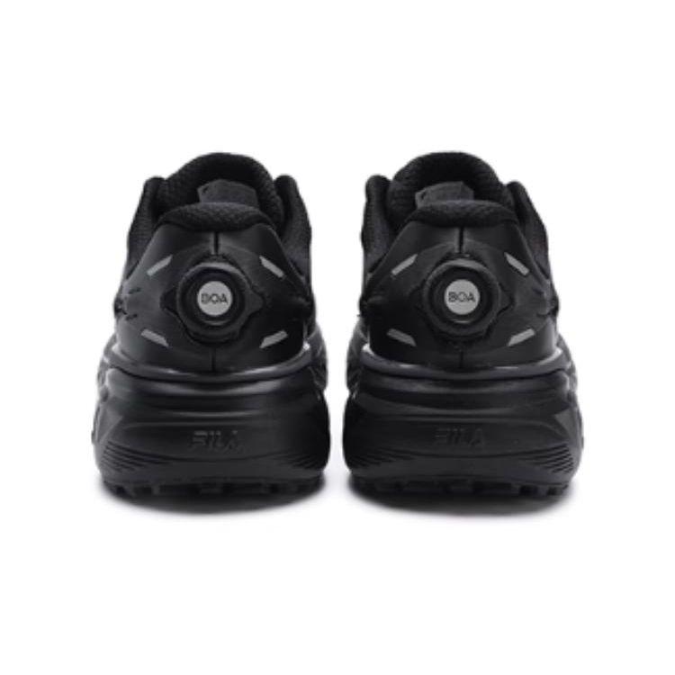 Fila Boa Explorer Mesh Fabric Tpu Versatile Comfortable Simple Durable Resilient Grip Low Top Outdoor Functional Shoes Men Sneaker Black A12M341201FBA