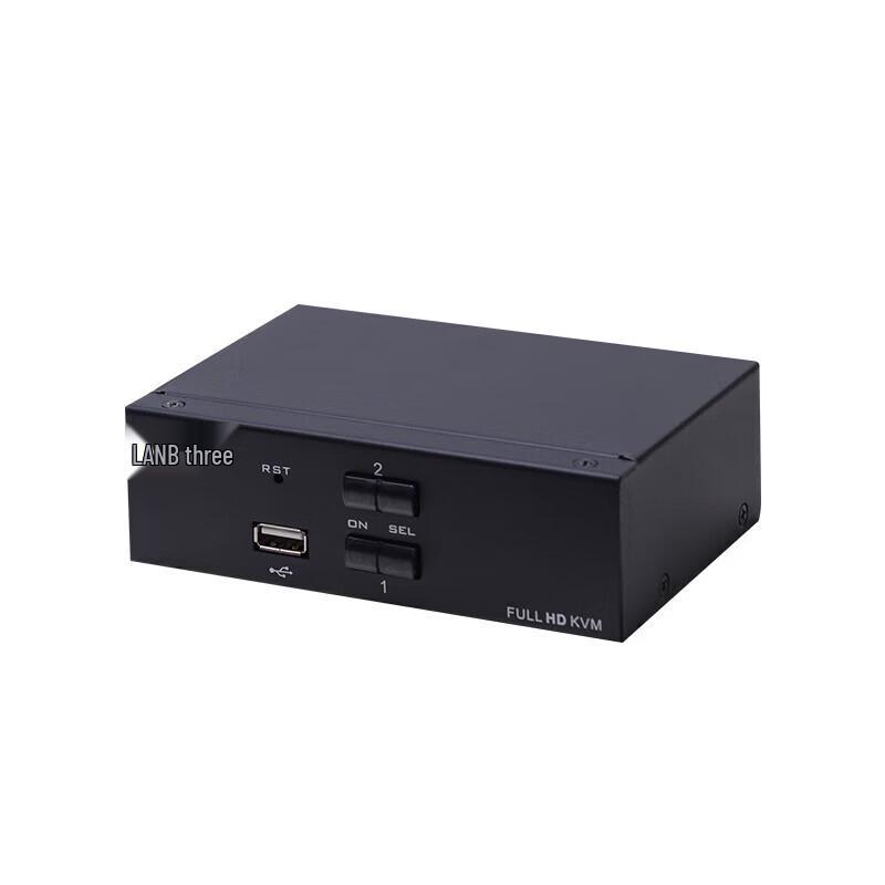 LANBE AS-21HA 2-Port KVM Switch (HDMI, USB, Audio)