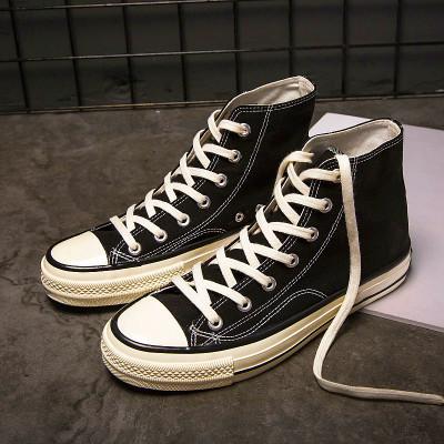 Heren Canvas Schoenen Lente Herfst Mode Effen Kleur Dames Gevulkaniseerde Schoenen Vetersluiting Witte Casual Schoenen Heren Sneakers 42 gray