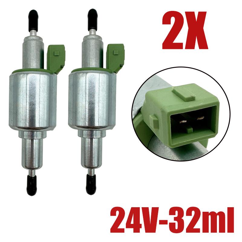 2X 12V 24V 2-5KW Air Diesel Heater Oil Fuel Pump For Webasto Eberspacher Truck Heater Pulse Meter Pump 16ML 22ML 28ML 32ML