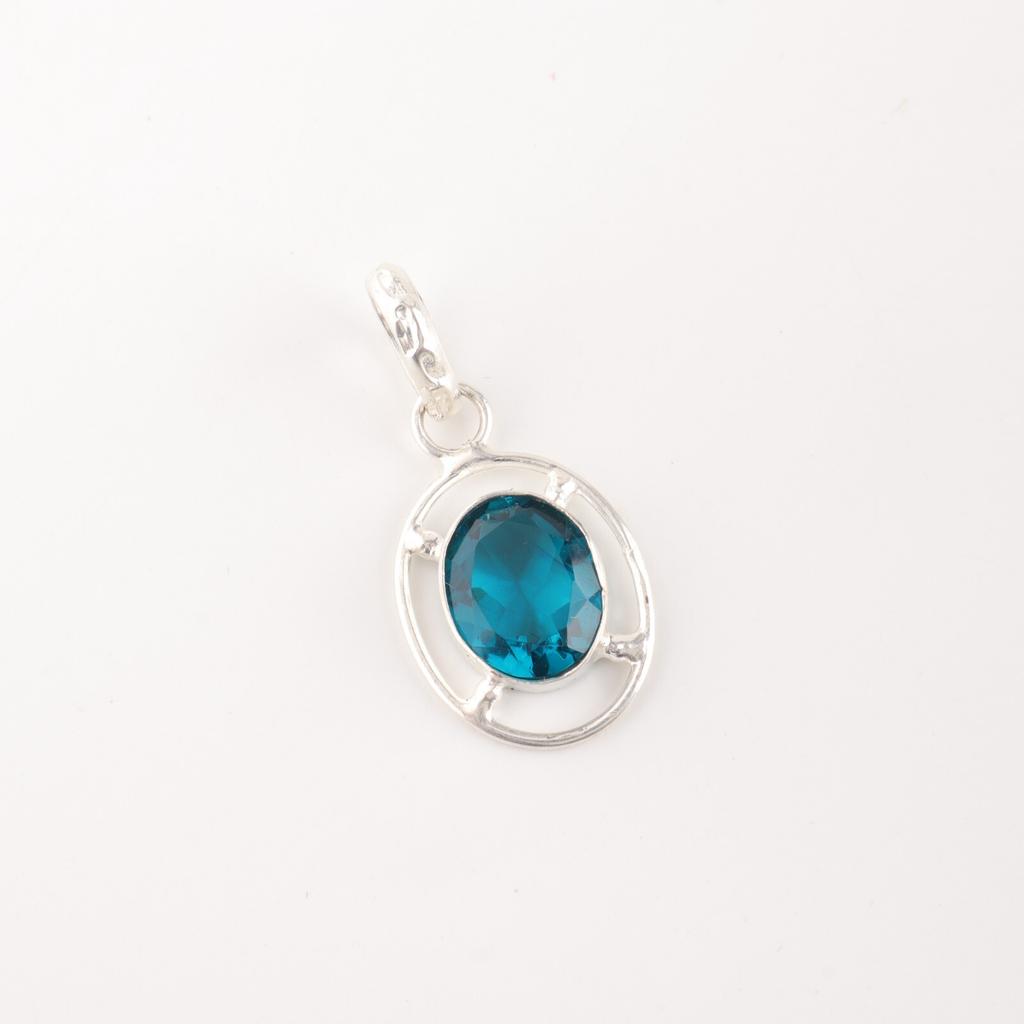 Apatite Gemstone 925 Sterling Silver Jewelry Handmade Boho Pendant Gift For Wife PP-6-11
