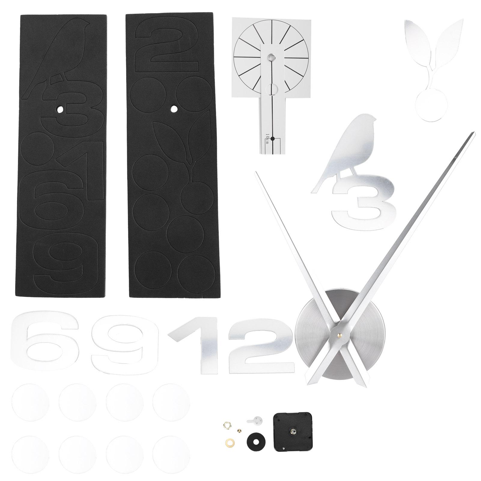

Frameless Wall Clock Sticker Mirror Decoration Living Room Bedroom