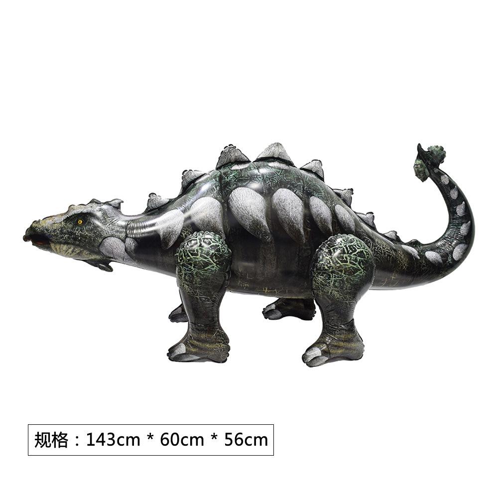 Simulation 4D Dinosaur Aluminum Film Balloon Splicing Assembly Toy Balloon Jurassic World Theme Decoration