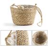 Garden Straw Hanging Basket Planter Twine Woven Flower Basket Rattan Basket Hanging Orchid Pot Pot Hanging Basin