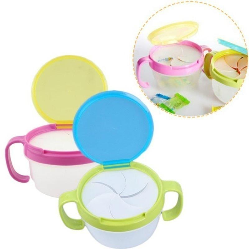 Baby Japan Maternal Anti- Spill Design Double Handle Lovely Kids Snack Cookie Jar Snack Cup
