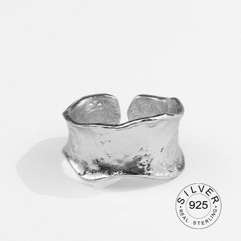Real 925 Silver Rings For Women Vintage Zircon Open Round Engagement Rings Silver 925 Jewelry Anillos Mujer