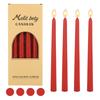 Wedding Pillar Candles 10-Inch Morandi Muted Color Smokeless Unscented Soy Wax Handmade for Bars Weddings Ceremony Centerpiece
