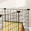 DIY Pet Playpen Metal Wire Fence 12 Panel Enclosure Indoor Outdoor Guinea Pig Bunny Small Animals Cage Black