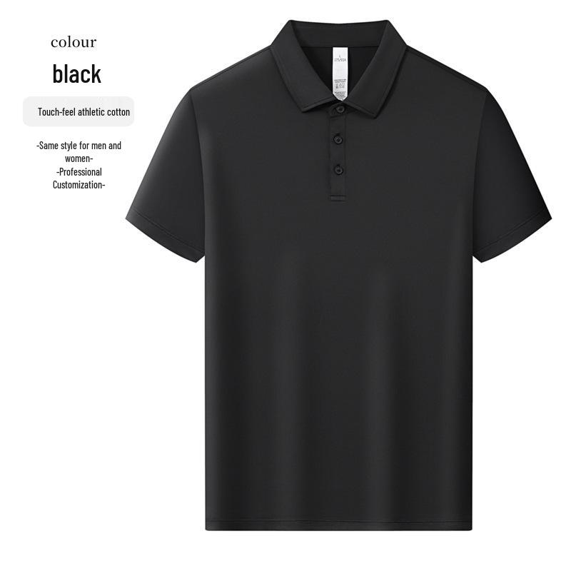 

Custom Quick-Dry Short-Sleeve Polo Shirt with Turn-Down Collar and Logo Embroidery for Workwear or Enterprise Culture. M