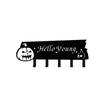 1pc Exquisitely Designed Eerie Metal Decorative Hook and Compact Functional Storage Rack Sinister Halloween Horror PumpkinShaped