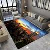 New York City Floor Mat Urban Landscape Rug Modern Cityscape Carpet for Living Room Bathroom Mat Doormat for Bedroom Home Decor