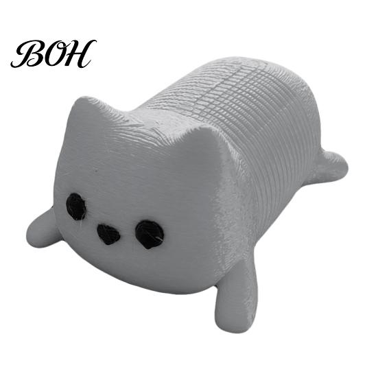 Springy Animal Toy 3D Printed Cat Fidget Toy, Stretchy Dog Stress Relief Sensory Flexible Spring Desk for Office Home Decor