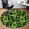 1pc Skull Poison Office Round Area Rug, Indoor Mat Suitable For Office, Under Office Chairs Bedroom Living Room Home Decor, Room Deco201