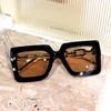 Trend Oversized Square Fashion Glasses,Girls Boys Stylish Sunglasses,for Party, Hiking, Trekking,Shopping