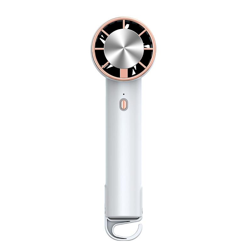 Portable Handheld Fan with Refrigeration Mode, 3 Speed Cold Wind Hand Fan, 2000mAh Battery Operated Rechargeable USB Fan