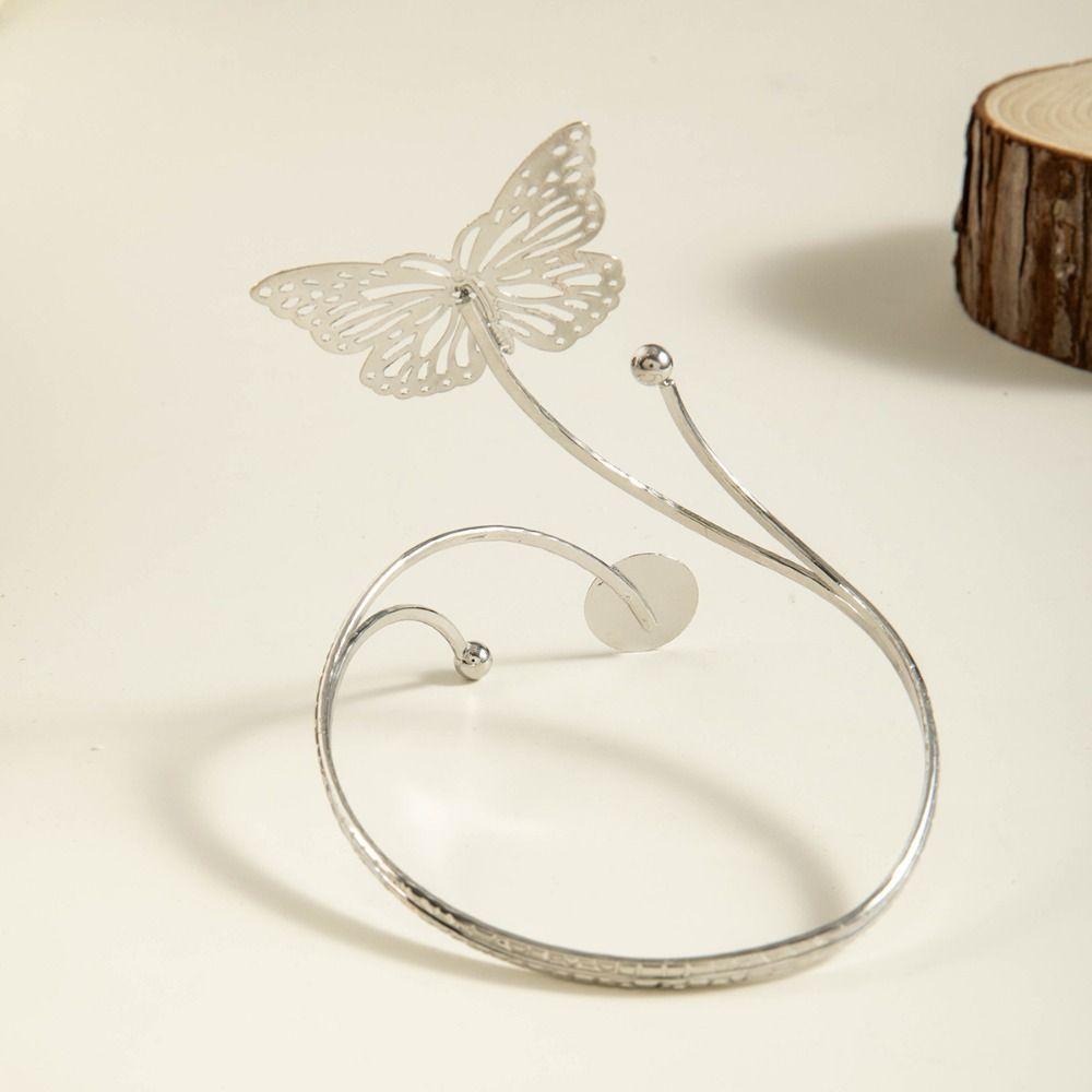 Spiral Women Arm Bracelet Adjustable Armlet Jewelry Gifts Metal Starfish Open Cuff Bangles  Gift