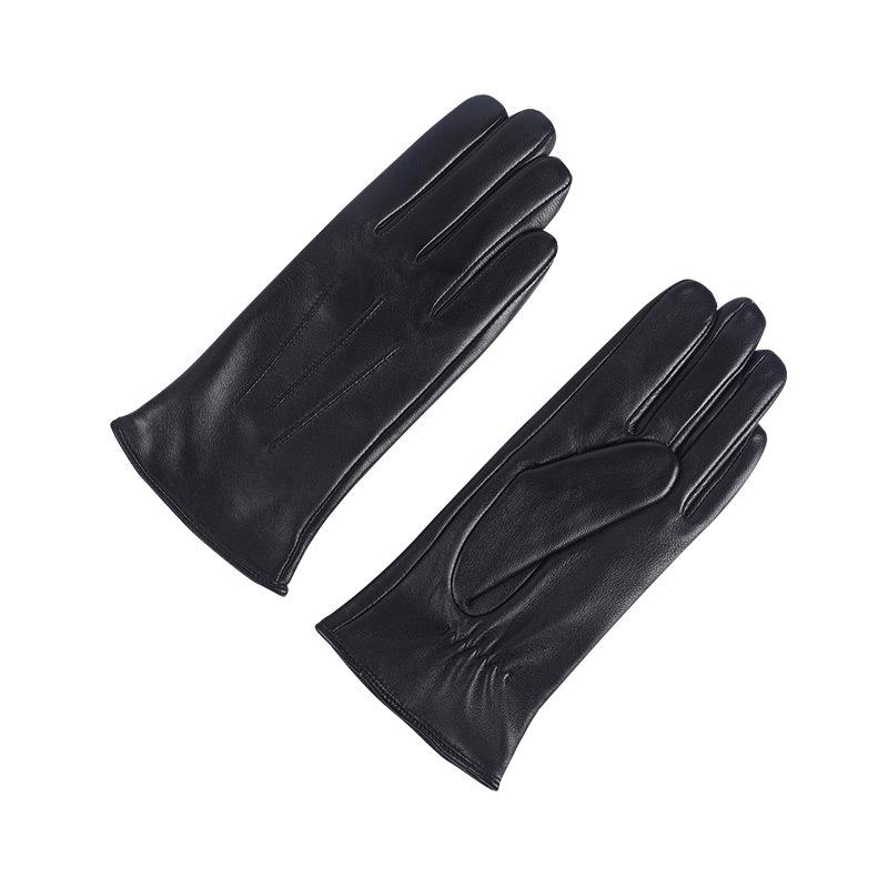 Women's Colored Sheepskin Fingerless Riding Gloves - Warm Fleece Lined for Autumn/Winter