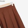 ZANZEA Women Long Sleeve Blouse and Skirts Casual Two Piece Suit Sets