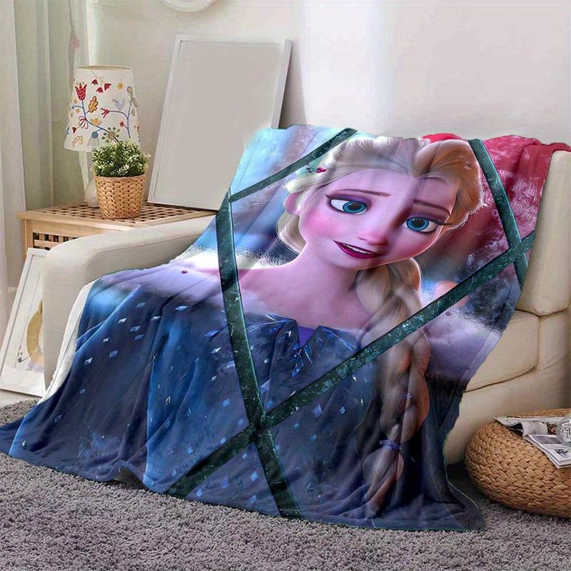1pc, Elsa Frozen Princess Blanket Home Decor, Couch Throw, Outdoor Blanket, Gift for Friends, Coverlet Perfect for Bedroom, Living Room