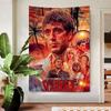Retro Sscarface Film Cartoon Tapestry Art Science Fiction Room Home Decor Art Home Decor