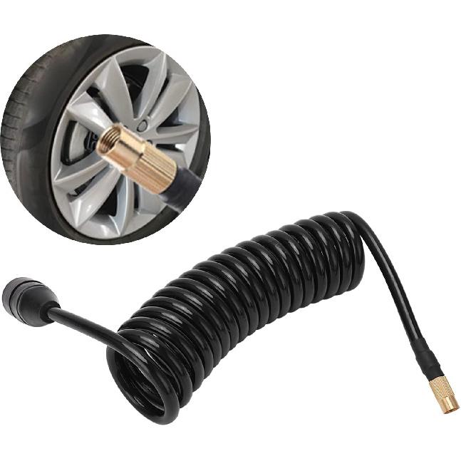 Aufblasbares Schlauchverlängerungsstück, Autopumpenschlauch 9,84 Fuß PS20 Buchse Reifenpumpen-Anschlussadapter-Schläuche Ersatzkompressor Präzision Biegsam Kompatibel