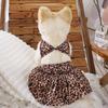 Sexy Puppy Dog Cat Bikini Swimsuit Set for Small Dogs Summer Beach Pet Swimwear Skrit Dresses Chihuahua mascotas Clothes Costume