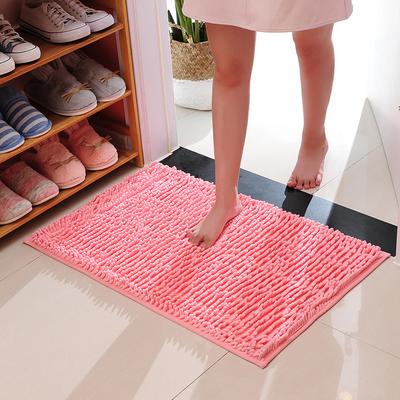 Alfombra de Suelo de Chenilla de Microfibra con Pelo Largo Alfombra Felpudo Absorbente Antideslizante Felpudo para Pies Alfombra para Polvo 40*60