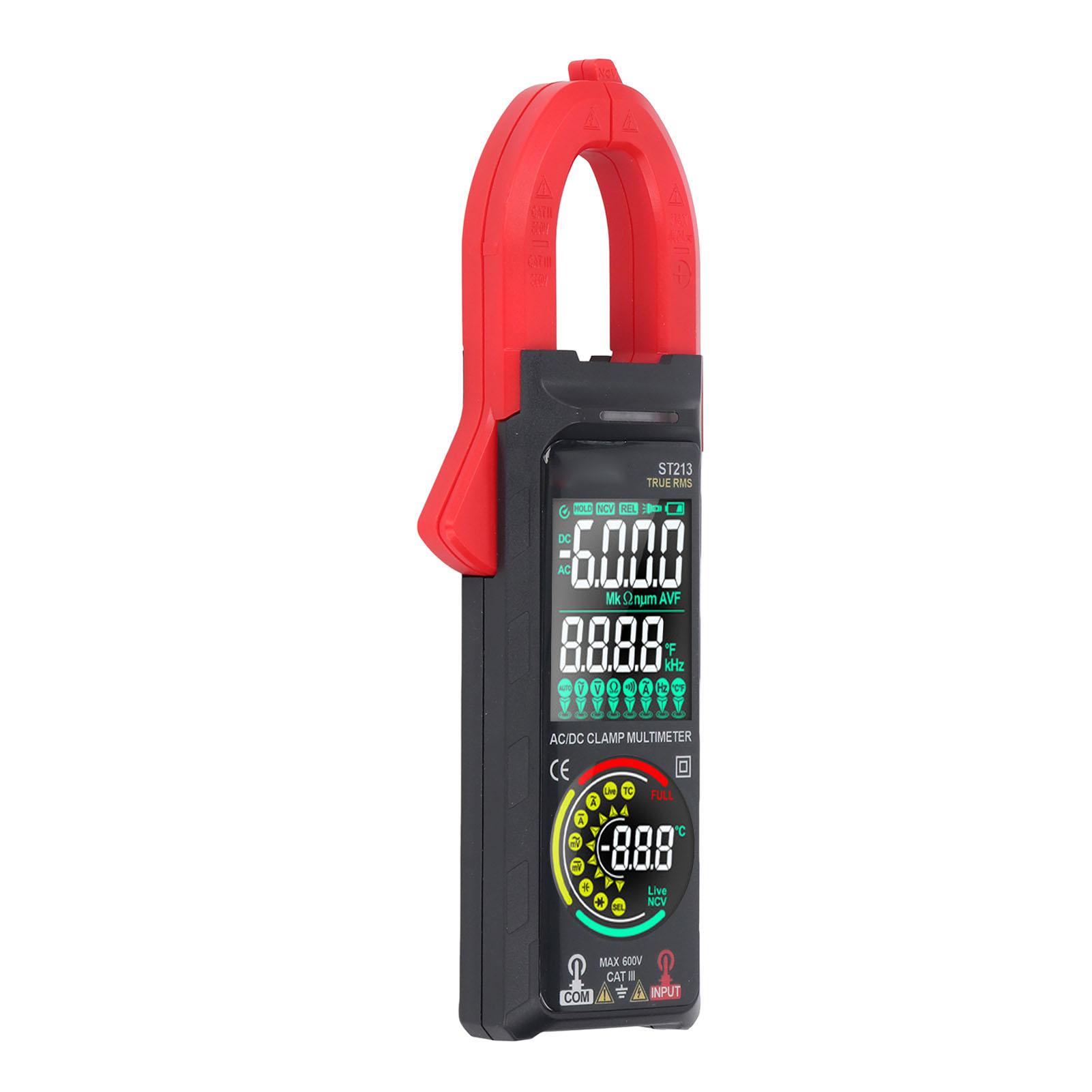 

Цифровий кліщовий мультиметр Розумний двоекранний NCV Тестер постійного/змінного струму та напруги з ліхтариком