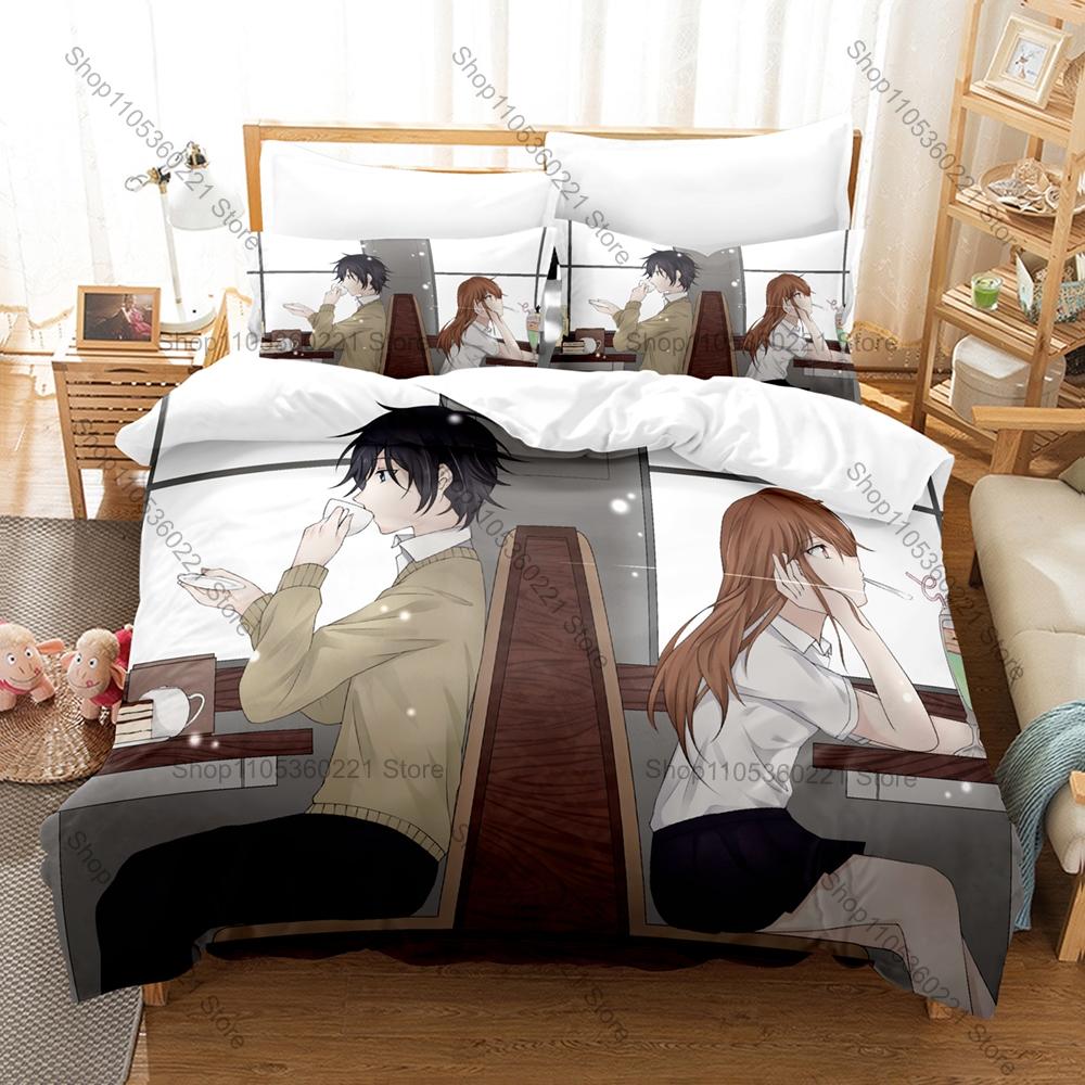 Personality Miyamura Izumi Bedding Set New Anime Character Printed Duvet Cover & Pillowcase Home Textile Gift All Sizes Availabl