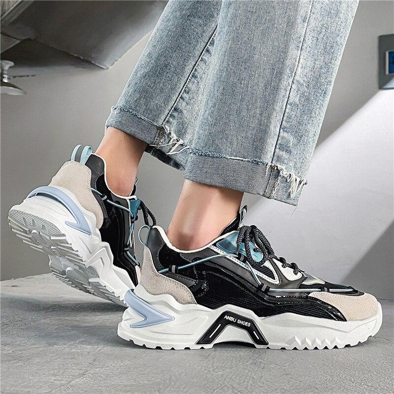 Men 'S Sneakers Fashion Breathable Male Running Shoes High Quality Platform Tenis Masculino  Plus Size 44