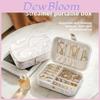 Leather Jewelry Box With Logo For Travel And Gift Use