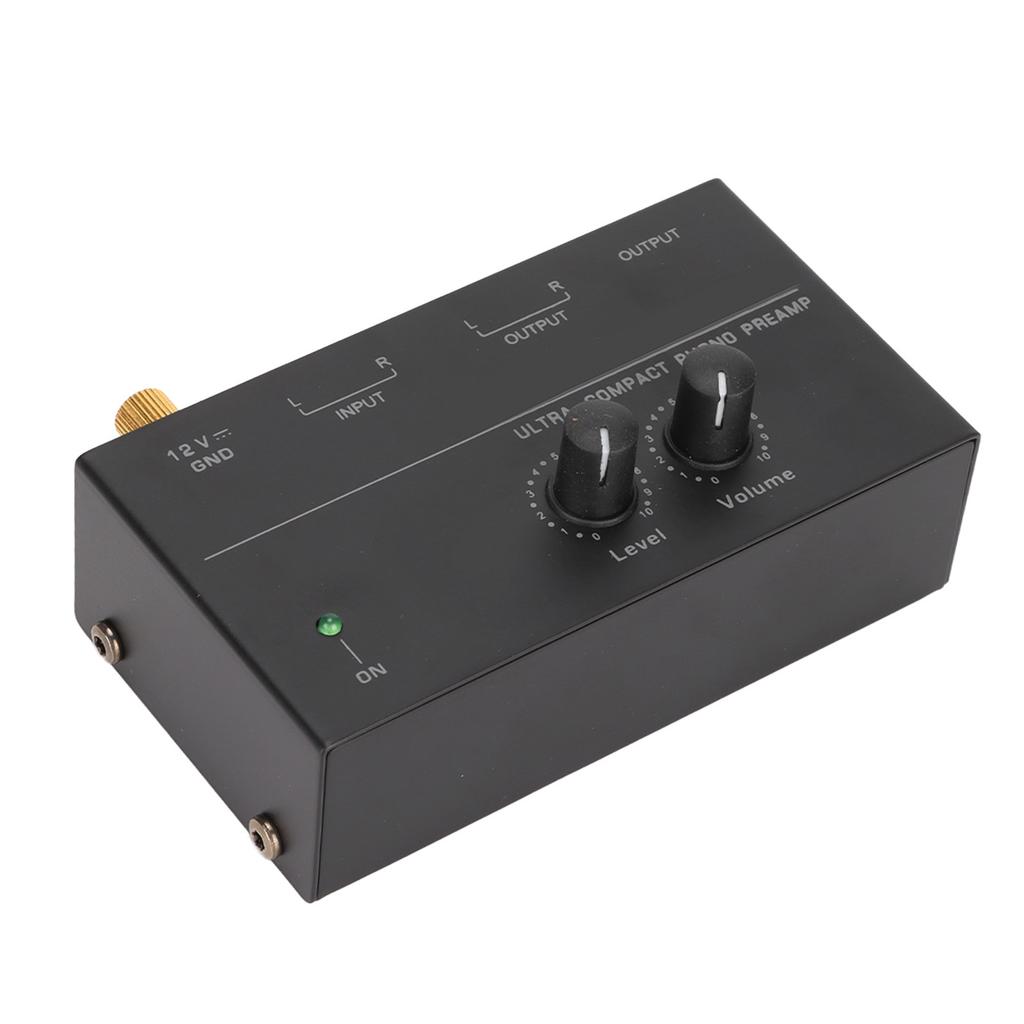 PP500 Phono Preamp Low Noise Stereo   Input   Output Knob Control   Record Player Preamplifier