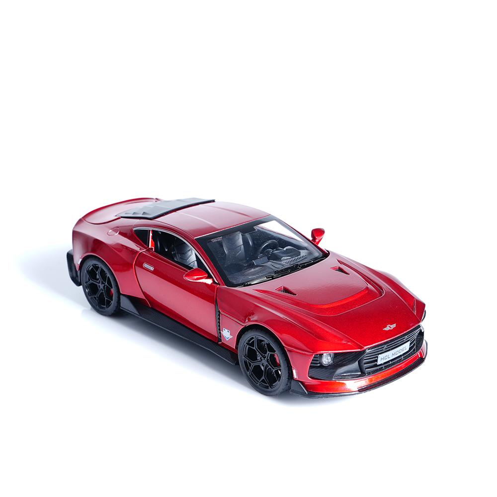 

Alloy 1:22 Supercar Replica, Diecast Sports Car Model, Red Collectible with Open Doors & Lights, Desktop Decor красный