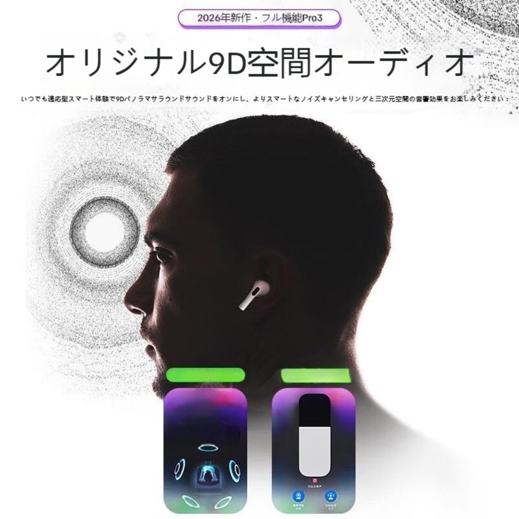 Direct Sales 2026 Prime Day Wireless Earphones Bluetooth Noise Cancelling Earbuds Automatic Pairing Spatial Audio Active Noise Cancelling My Qi HIFI