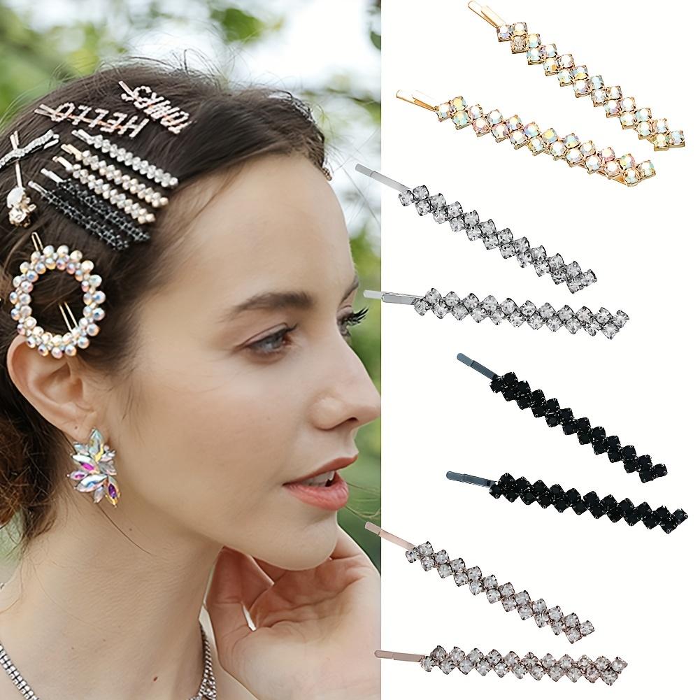 Sparkling Rhinestone Hair Clip Perfect for Bridal Weddings, Parties, and Cosplay Costumes