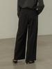 Mosyupamosyu Double Belt Loop Wide Pants [Charcoal]